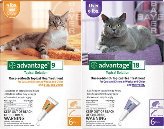 Advantage 2 Dosage Chart For Cats And Dogs